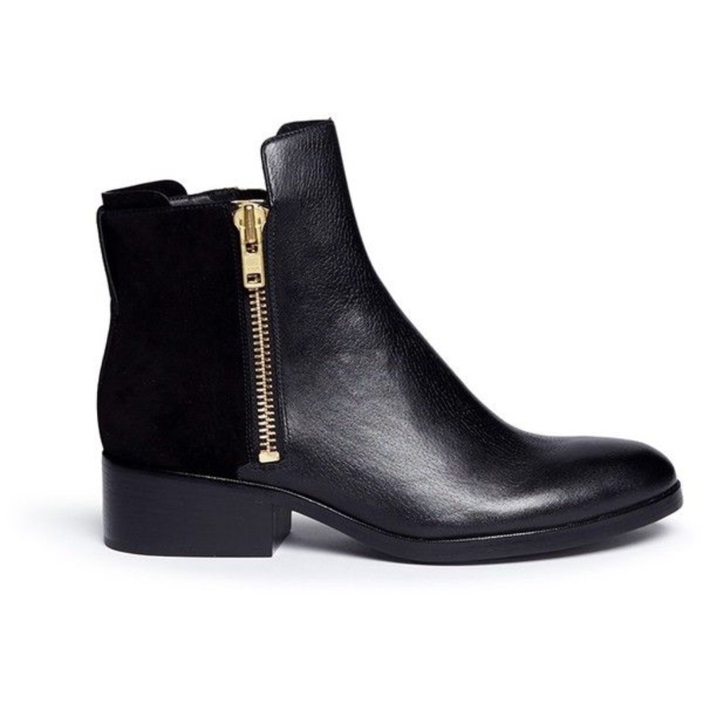 3.1 Philip Lim Blk Alexa Leather Chelsea Boot 7.5
